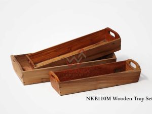Wooden Tray Set 3
