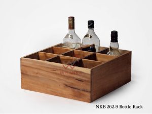Indonesian reclaimed wood furniture | Wooden Bottle Rack