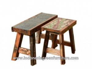 Adang stool set Indonesia Reclaimed Boat