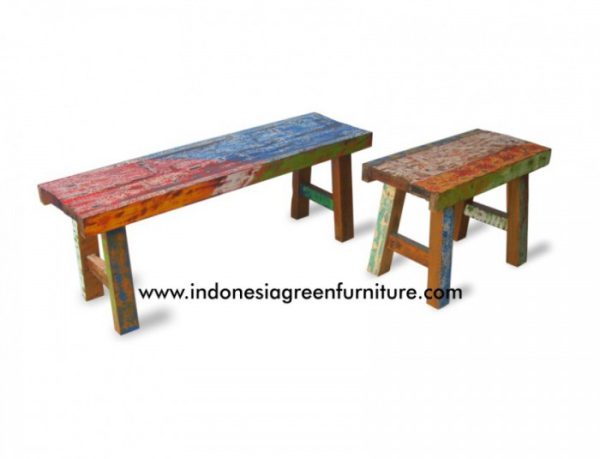 Apar Stool Set Indonesia Reclaimed Boat