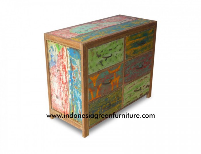 Balikpapan 6 Drawer Indonesia Reclaimed Boat