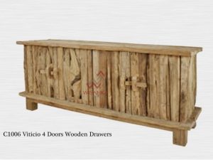 Viticio 4 Doors Wooden Drawer