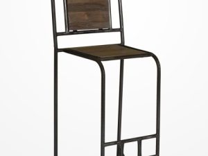 Cobalt Wooden Barstool