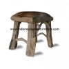 Doso Square Stool With Goat Leather