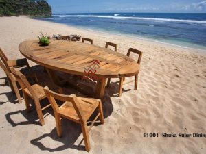 Reclaimed Teak Garden Furniture | Reclaimed Wood Outdoor Furniture | Industrial Reclaimed Wood Dining Table Jepara