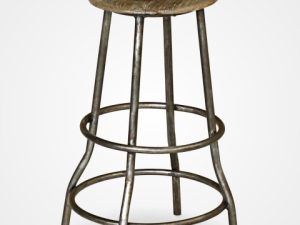 Uruma Wooden Bar Stool