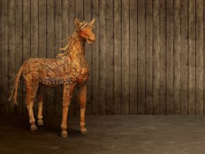 Wooden Horse Display
