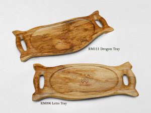 Drogon and Letto Wooden Tray
