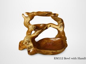 Wooden Bowl with Handle