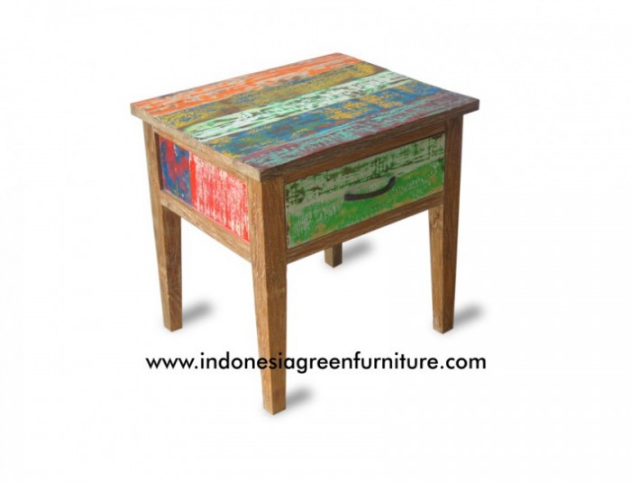 Side Table Indonesia Reclaimed Boat