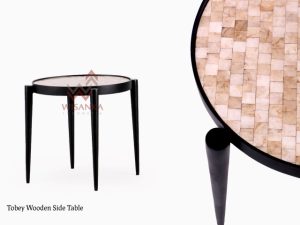 Tobey Wooden Side Table