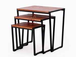 Tyre Wooden Nest Table