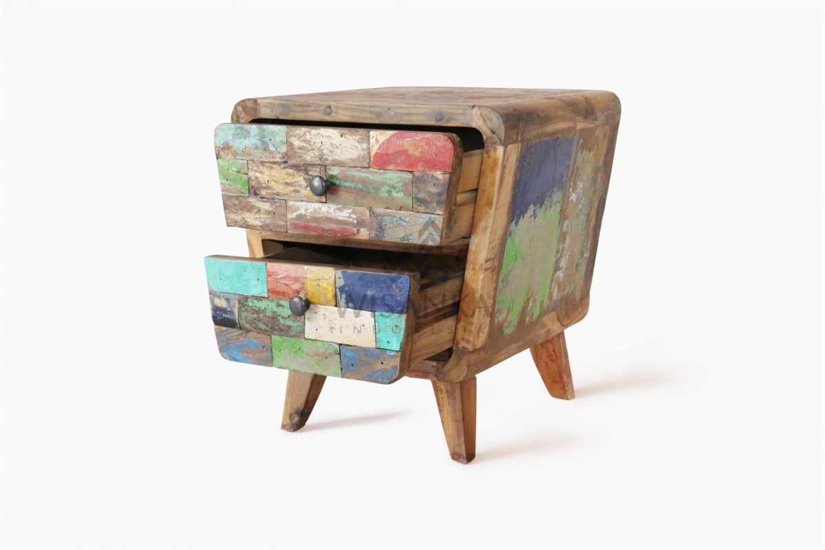 Reclaimed Boat IDELA NIGHT STAND Furniture Wholesale Jepara Reclaimed